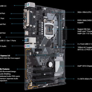 مادربرد ایسوس مدل Motherboard Asus intel PRIME H310-PLUS